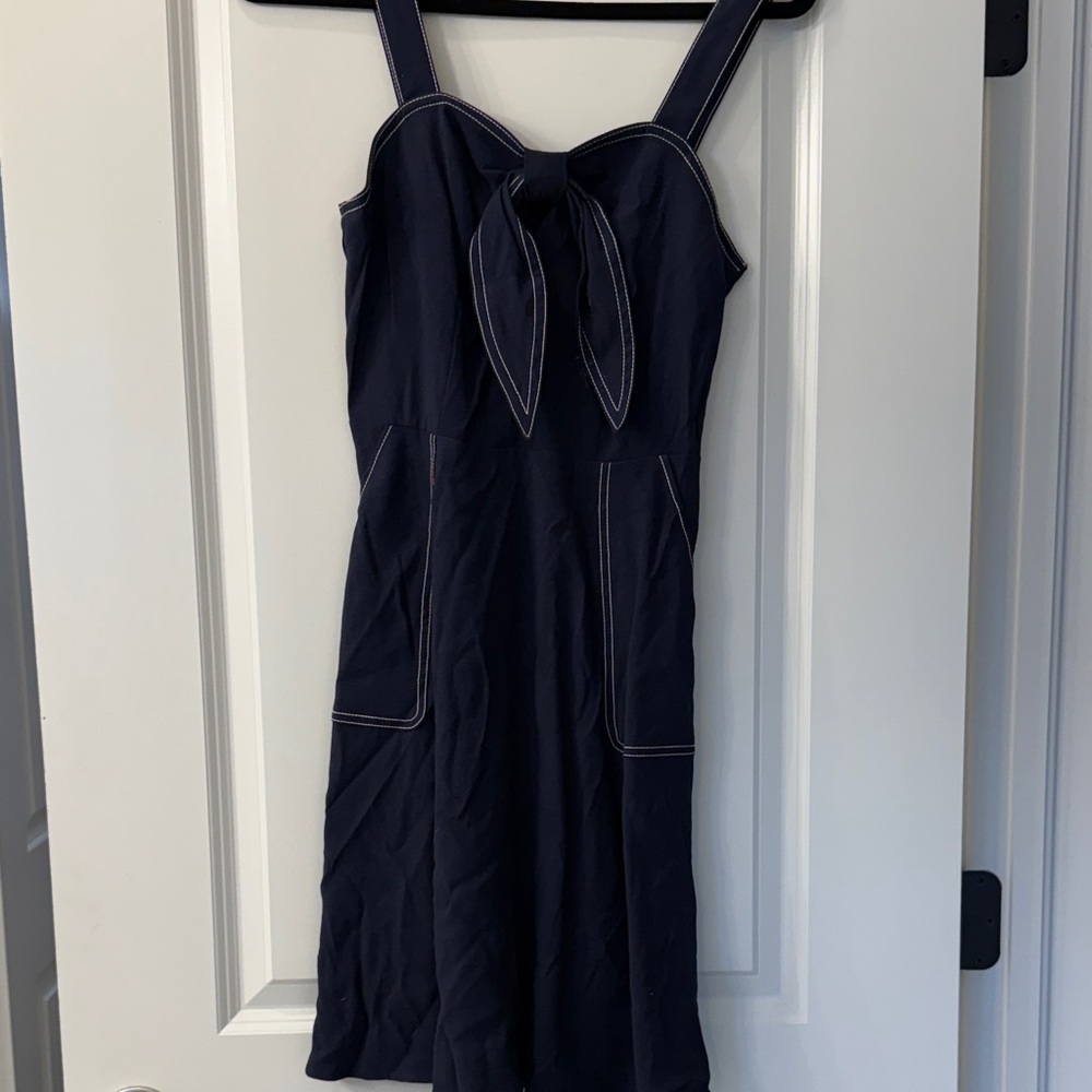 Elegant Navy Blue Dress